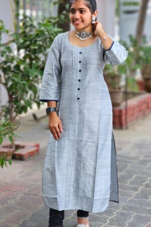 Embroidery Side Open Kurti