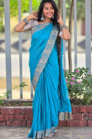 RAJSHREE Georgette Party Wear Saree