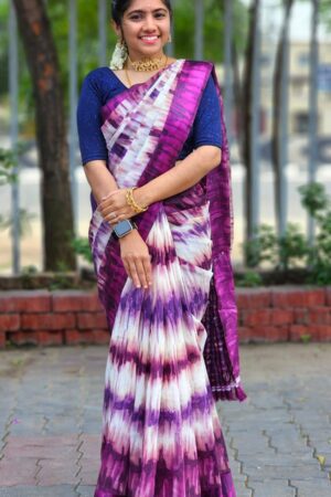 Gradient Mixed Cotton Saree